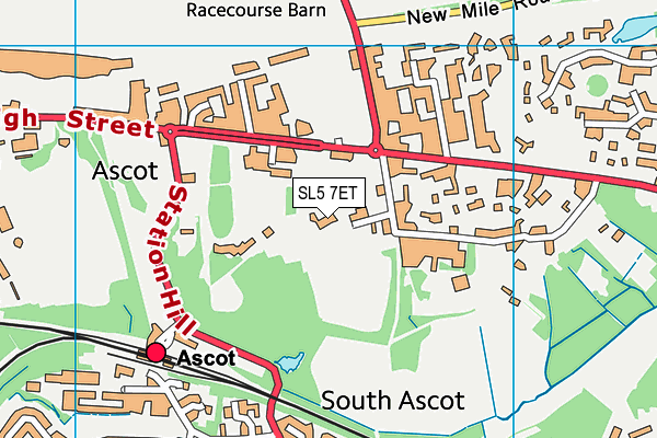 SL5 7ET map - OS VectorMap District (Ordnance Survey)