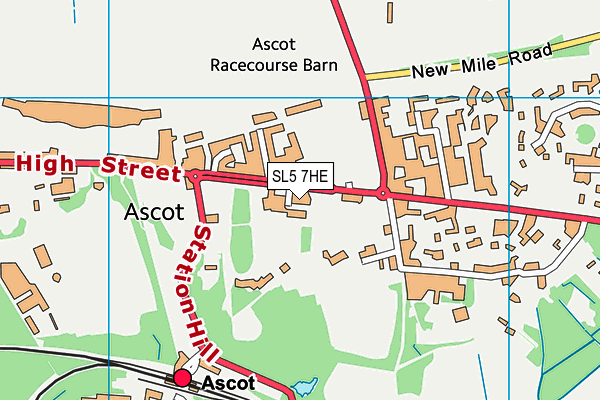 SL5 7HE map - OS VectorMap District (Ordnance Survey) SL5 7HE map - OS VectorMap District (Ordnance Survey)
