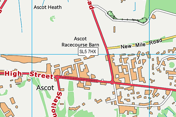 SL5 7HX map - OS VectorMap District (Ordnance Survey) SL5 7HX map - OS VectorMap District (Ordnance Survey)