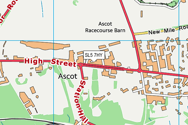 SL5 7HY map - OS VectorMap District (Ordnance Survey) SL5 7HY map - OS VectorMap District (Ordnance Survey)