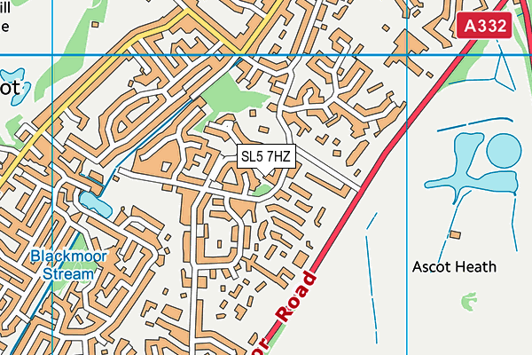 SL5 7HZ map - OS VectorMap District (Ordnance Survey) SL5 7HZ map - OS VectorMap District (Ordnance Survey)