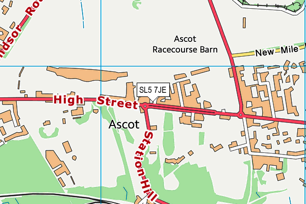SL5 7JE map - OS VectorMap District (Ordnance Survey)