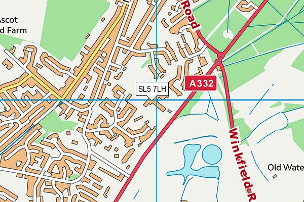 SL5 7LH map - OS VectorMap District (Ordnance Survey) SL5 7LH map - OS VectorMap District (Ordnance Survey)
