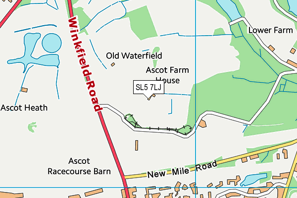 SL5 7LJ map - OS VectorMap District (Ordnance Survey) SL5 7LJ map - OS VectorMap District (Ordnance Survey)