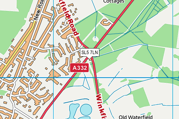 SL5 7LN map - OS VectorMap District (Ordnance Survey) SL5 7LN map - OS VectorMap District (Ordnance Survey)
