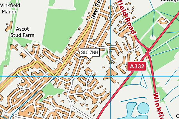 SL5 7NH map - OS VectorMap District (Ordnance Survey) SL5 7NH map - OS VectorMap District (Ordnance Survey)