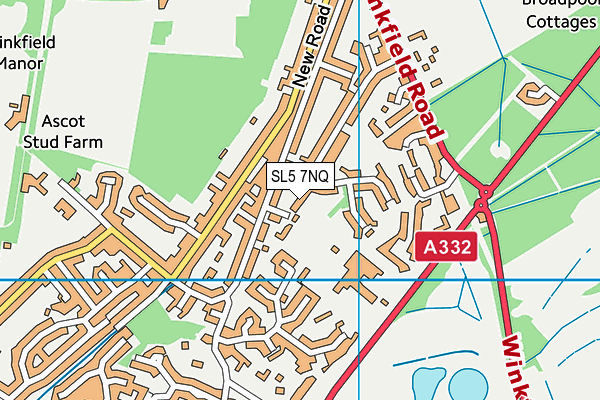 SL5 7NQ map - OS VectorMap District (Ordnance Survey) SL5 7NQ map - OS VectorMap District (Ordnance Survey)