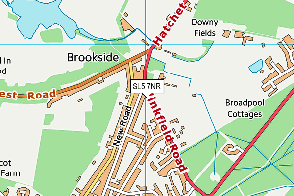 SL5 7NR map - OS VectorMap District (Ordnance Survey) SL5 7NR map - OS VectorMap District (Ordnance Survey)