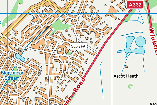 SL5 7PA map - OS VectorMap District (Ordnance Survey) SL5 7PA map - OS VectorMap District (Ordnance Survey)