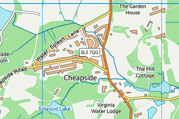 SL5 7QG map - OS VectorMap District (Ordnance Survey) SL5 7QG map - OS VectorMap District (Ordnance Survey)