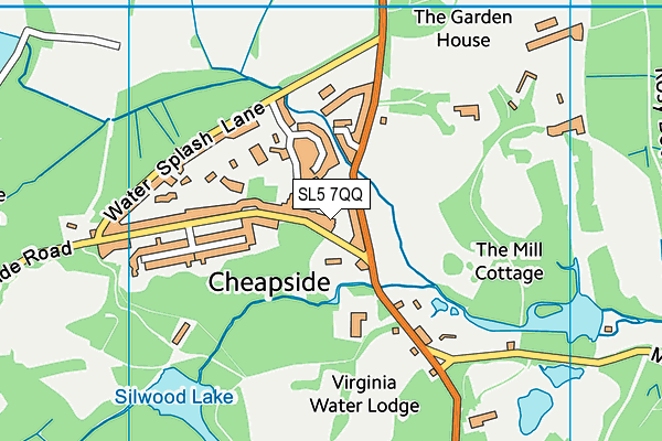 SL5 7QQ map - OS VectorMap District (Ordnance Survey) SL5 7QQ map - OS VectorMap District (Ordnance Survey)