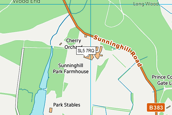SL5 7RQ map - OS VectorMap District (Ordnance Survey) SL5 7RQ map - OS VectorMap District (Ordnance Survey)