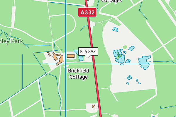 SL5 8AZ map - OS VectorMap District (Ordnance Survey) SL5 8AZ map - OS VectorMap District (Ordnance Survey)