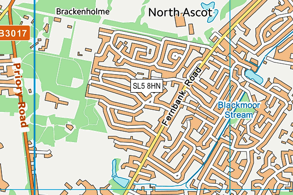 SL5 8HN map - OS VectorMap District (Ordnance Survey) SL5 8HN map - OS VectorMap District (Ordnance Survey)