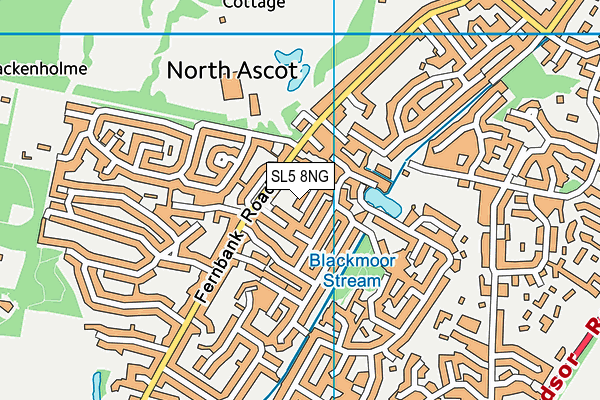 SL5 8NG map - OS VectorMap District (Ordnance Survey) SL5 8NG map - OS VectorMap District (Ordnance Survey)