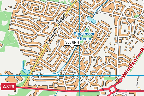 SL5 8NH map - OS VectorMap District (Ordnance Survey) SL5 8NH map - OS VectorMap District (Ordnance Survey)