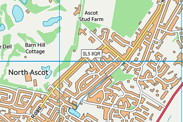SL5 8QR map - OS VectorMap District (Ordnance Survey) SL5 8QR map - OS VectorMap District (Ordnance Survey)