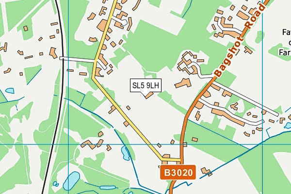 SL5 9LH map - OS VectorMap District (Ordnance Survey) SL5 9LH map - OS VectorMap District (Ordnance Survey)