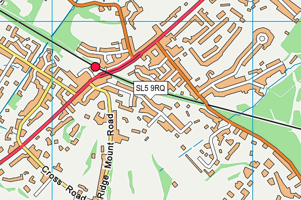 SL5 9RQ map - OS VectorMap District (Ordnance Survey) SL5 9RQ map - OS VectorMap District (Ordnance Survey)
