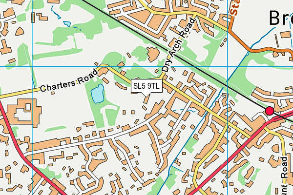 SL5 9TL map - OS VectorMap District (Ordnance Survey) SL5 9TL map - OS VectorMap District (Ordnance Survey)
