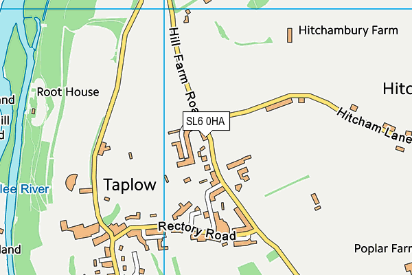 SL6 0HA map - OS VectorMap District (Ordnance Survey) SL6 0HA map - OS VectorMap District (Ordnance Survey)