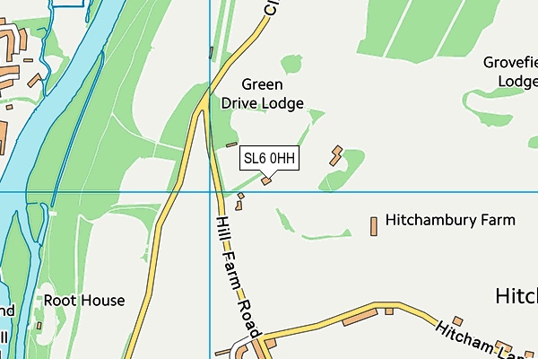 SL6 0HH map - OS VectorMap District (Ordnance Survey) SL6 0HH map - OS VectorMap District (Ordnance Survey)