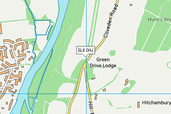 SL6 0HJ map - OS VectorMap District (Ordnance Survey) SL6 0HJ map - OS VectorMap District (Ordnance Survey)