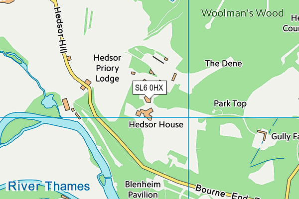 SL6 0HX map - OS VectorMap District (Ordnance Survey) SL6 0HX map - OS VectorMap District (Ordnance Survey)