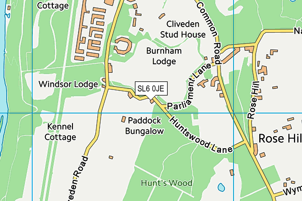 SL6 0JE map - OS VectorMap District (Ordnance Survey) SL6 0JE map - OS VectorMap District (Ordnance Survey)