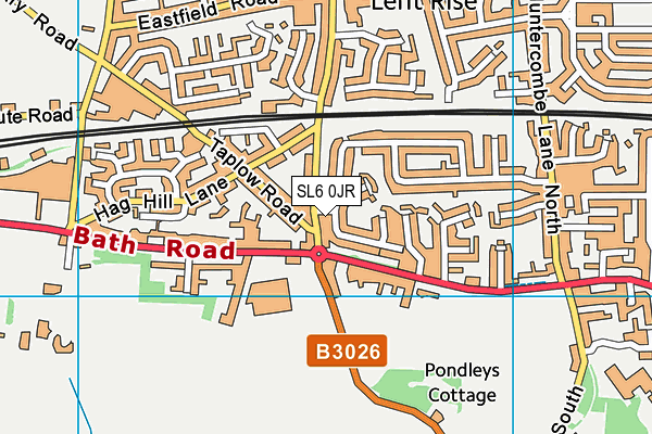 SL6 0JR map - OS VectorMap District (Ordnance Survey)