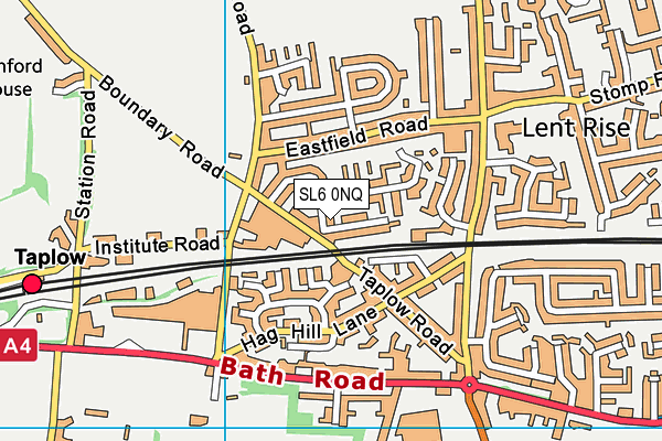 SL6 0NQ map - OS VectorMap District (Ordnance Survey)