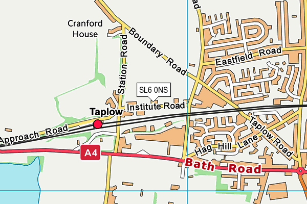 SL6 0NS map - OS VectorMap District (Ordnance Survey) SL6 0NS map - OS VectorMap District (Ordnance Survey)