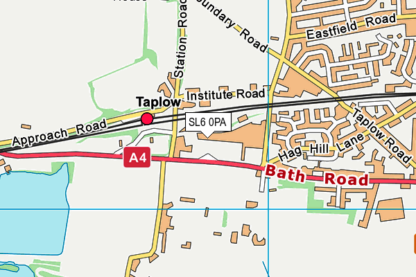 SL6 0PA map - OS VectorMap District (Ordnance Survey) SL6 0PA map - OS VectorMap District (Ordnance Survey)