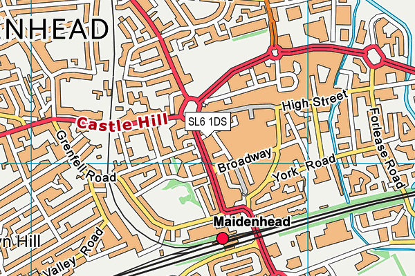 SL6 1DS map - OS VectorMap District (Ordnance Survey) SL6 1DS map - OS VectorMap District (Ordnance Survey)