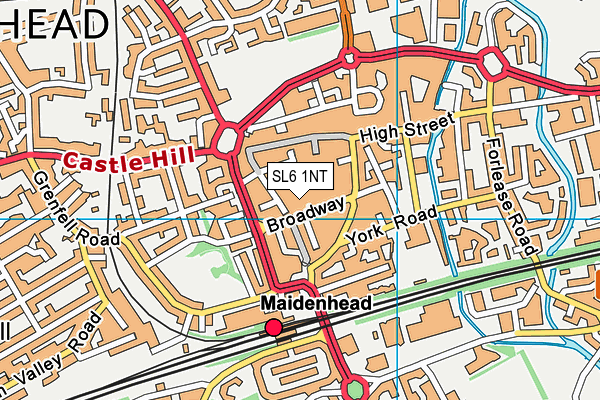 SL6 1NT map - OS VectorMap District (Ordnance Survey) SL6 1NT map - OS VectorMap District (Ordnance Survey)