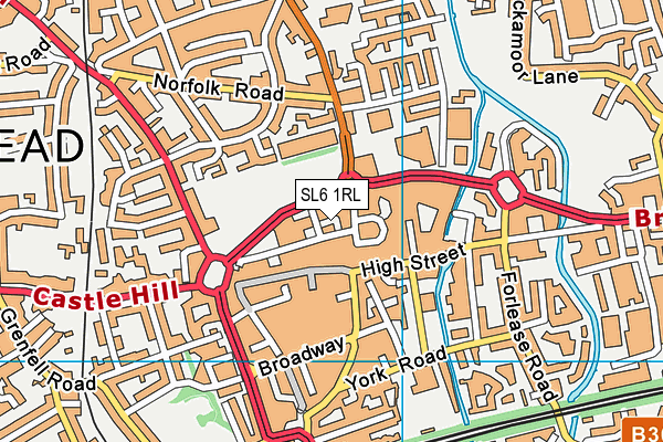 SL6 1RL map - OS VectorMap District (Ordnance Survey) SL6 1RL map - OS VectorMap District (Ordnance Survey)