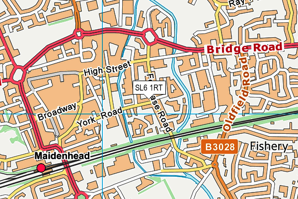 SL6 1RT map - OS VectorMap District (Ordnance Survey) SL6 1RT map - OS VectorMap District (Ordnance Survey)