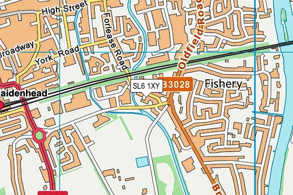 SL6 1XY map - OS VectorMap District (Ordnance Survey) SL6 1XY map - OS VectorMap District (Ordnance Survey)
