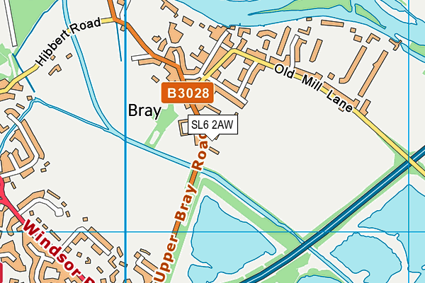 SL6 2AW map - OS VectorMap District (Ordnance Survey) SL6 2AW map - OS VectorMap District (Ordnance Survey)