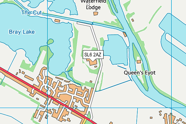 SL6 2AZ map - OS VectorMap District (Ordnance Survey) SL6 2AZ map - OS VectorMap District (Ordnance Survey)