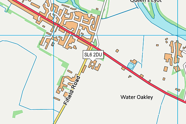 SL6 2DU map - OS VectorMap District (Ordnance Survey) SL6 2DU map - OS VectorMap District (Ordnance Survey)