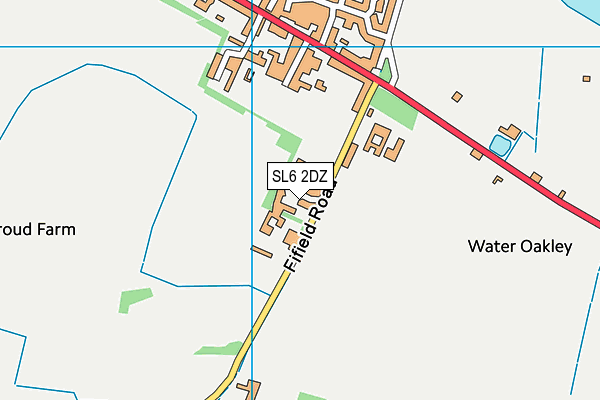 SL6 2DZ map - OS VectorMap District (Ordnance Survey) SL6 2DZ map - OS VectorMap District (Ordnance Survey)