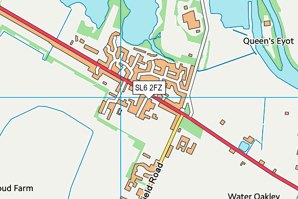 SL6 2FZ map - OS VectorMap District (Ordnance Survey) SL6 2FZ map - OS VectorMap District (Ordnance Survey)