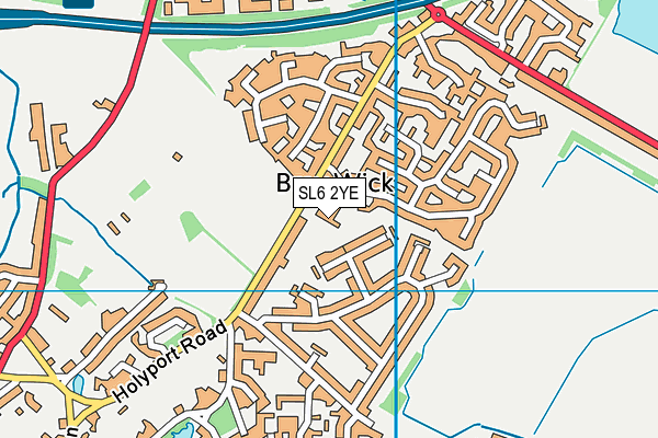 SL6 2YE map - OS VectorMap District (Ordnance Survey) SL6 2YE map - OS VectorMap District (Ordnance Survey)