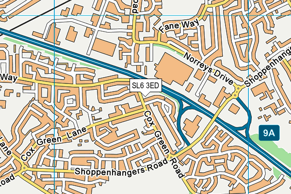 SL6 3ED map - OS VectorMap District (Ordnance Survey) SL6 3ED map - OS VectorMap District (Ordnance Survey)