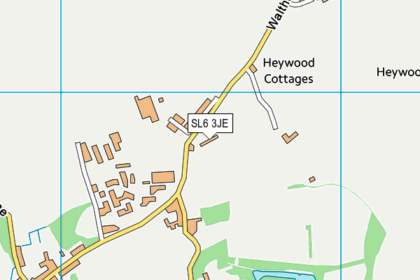 SL6 3JE map - OS VectorMap District (Ordnance Survey) SL6 3JE map - OS VectorMap District (Ordnance Survey)