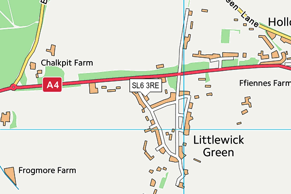 SL6 3RE map - OS VectorMap District (Ordnance Survey)