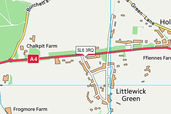 SL6 3RQ map - OS VectorMap District (Ordnance Survey) SL6 3RQ map - OS VectorMap District (Ordnance Survey)