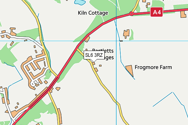 SL6 3RZ map - OS VectorMap District (Ordnance Survey) SL6 3RZ map - OS VectorMap District (Ordnance Survey)