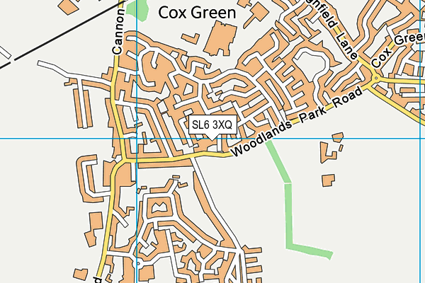 SL6 3XQ map - OS VectorMap District (Ordnance Survey) SL6 3XQ map - OS VectorMap District (Ordnance Survey)